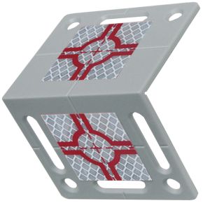 Plaquette de mesure en équerre RS80 rouge 